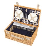 Lifestyle Traders 4 Person Ascot Wicker Picnic Basket