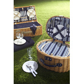 Lifestyle Traders 4 Person Ascot Wicker Picnic Basket
