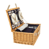 Lifestyle Traders 4 Person Ascot Wicker Picnic Basket