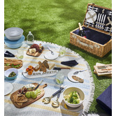 Lifestyle Traders 4 Person Ascot Wicker Picnic Basket