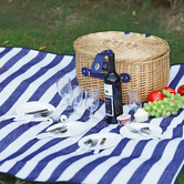 Lifestyle Traders 4 Person Adelaide Wicker Picnic Basket