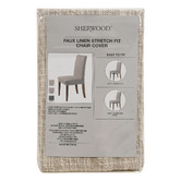 Lifestyle Traders Stretch Faux Linen Dining Chair Covers
