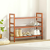 Lifestyle Traders 3 Tier Gabbie Bamboo Shoe Rack