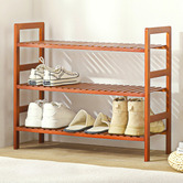 Lifestyle Traders 3 Tier Gabbie Bamboo Shoe Rack