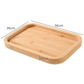 Lifestyle Traders Elaine Bamboo Floating Bedside Table