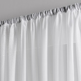 Lifestyle Traders Georgia White Sheer Rod Pocket Curtains