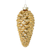 Lifestyle Traders Gold Dasher Pinecone Christmas Baubles