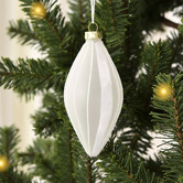 Lifestyle Traders 6 Piece Arthur Striped Christmas Bauble Set