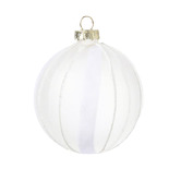 Lifestyle Traders 6 Piece Arthur Striped Christmas Bauble Set