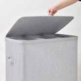 Lifestyle Traders Titus 3 Section Foldable Laundry Hamper