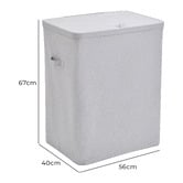 Lifestyle Traders Titus 2 Section Foldable Laundry Hamper