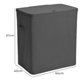 Lifestyle Traders Titus 3 Section Foldable Laundry Hamper
