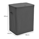 Lifestyle Traders Titus 2 Section Foldable Laundry Hamper