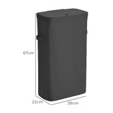 Lifestyle Traders Titus Slim Foldable Laundry Hamper