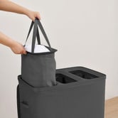 Lifestyle Traders Titus 3 Section Foldable Laundry Hamper