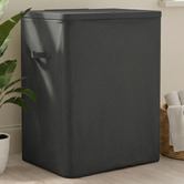 Lifestyle Traders Titus 2 Section Foldable Laundry Hamper