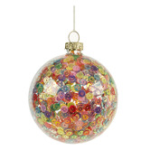 Lifestyle Traders Aspen Confetti Sequin Glass Baubles