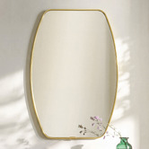 Lifestyle Traders Ira Brass Wall Mirror