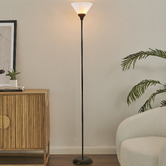 Lifestyle Traders Torch Metal Uplight Floor Lamp
