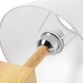 Lifestyle Traders 40cm Rubberwood Table Lamp