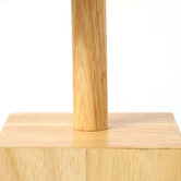 Lifestyle Traders 40cm Rubberwood Table Lamp