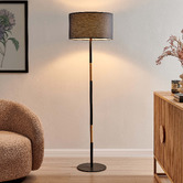 Lifestyle Traders Maddison Rubberwood Floor Lamp