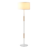 Lifestyle Traders Maddison Rubberwood Floor Lamp
