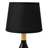 Lifestyle Traders 33cm Preston Rubberwood Table Lamp