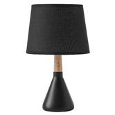 Lifestyle Traders 33cm Preston Rubberwood Table Lamp