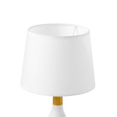 Lifestyle Traders 33cm Preston Rubberwood Table Lamp
