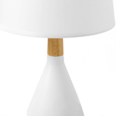 Lifestyle Traders 33cm Preston Rubberwood Table Lamp