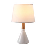 Lifestyle Traders 33cm Preston Rubberwood Table Lamp