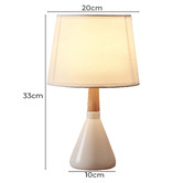 Lifestyle Traders 33cm Preston Rubberwood Table Lamp