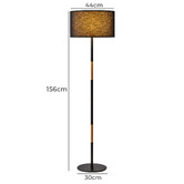 Lifestyle Traders Maddison Rubberwood Floor Lamp
