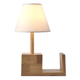 Lifestyle Traders 40cm Rubberwood Table Lamp