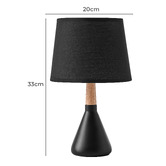 Lifestyle Traders Maddison Rubberwood Table Lamp