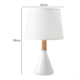 Lifestyle Traders Maddison Rubberwood Table Lamp