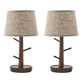 Lifestyle Traders Marilyn Rubberwood Table Lamp