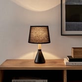 Lifestyle Traders Maddison Rubberwood Table Lamp
