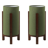 Lifestyle Traders Aliyah Rubberwood Table Lamps