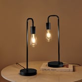 Lifestyle Traders Kara Iron Table Lamps