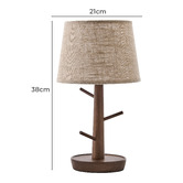 Lifestyle Traders Marilyn Rubberwood Table Lamp