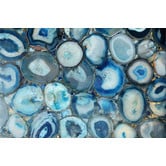 Galerie Art Co Blue Geode Bunch Canvas Wall Art