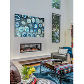 Galerie Art Co Blue Geode Bunch Canvas Wall Art