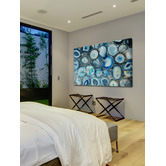 Galerie Art Co Blue Geode Bunch Canvas Wall Art