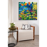 GalerieArtCo Yellow Garden II Wrapped Canvas Painting Print | Temple ...