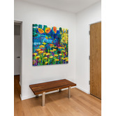 Galerieartco Yellow Garden Ii Wrapped Canvas Painting Print 