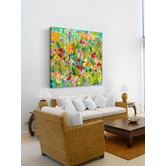 Galerie Art Co Colourful Garden Wrapped Canvas Painting Print