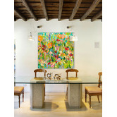 Galerie Art Co Colourful Garden Wrapped Canvas Painting Print
