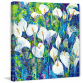 Galerie Art Co Morning Blues Wrapped Canvas Painting Print